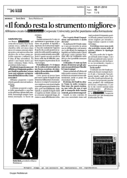 Il Sole 24 Ore - Mediolanum Corporate University