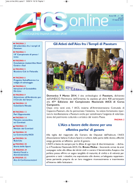 AICS ON LINE N° 345 del 13/03/2014