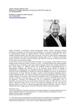 curriculum - Comune di Palermo