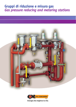 Gruppi di riduzione e misura gas Gas pressure reducing and