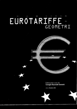 tariffa professionale nazionale - Collegio dei Geometri della