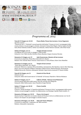 Materiali - Comune di Vicenza