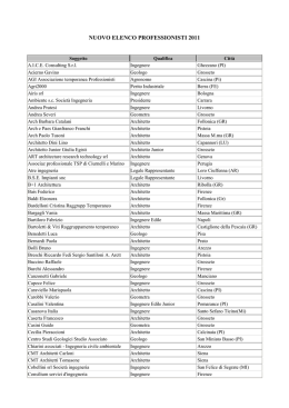 nuovo elenco professionisti 2011