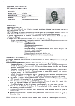 CV Dott. Baratto