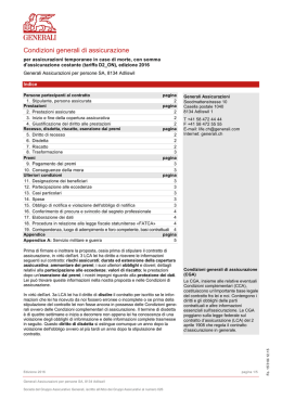 Condizioni generali di assicurazione