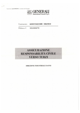 Assicurazione responsabilità civile verso terzi – Generali