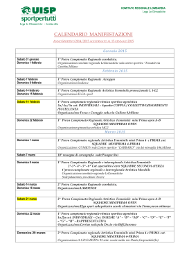 calendario regionale 2014-2015 15 gennaio