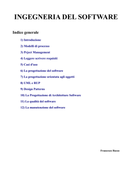 INGEGNERIA DEL SOFTWARE