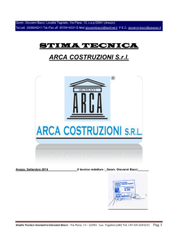 Villa delle Rose - fallimento arca costruzioni