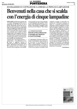 Benvenuti nella casa che si scalda con l`energia di cinque lampadine