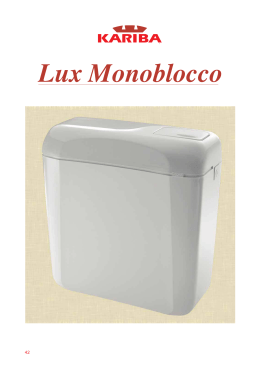 LUX MONOBLOCCO-Scheda Tecnica