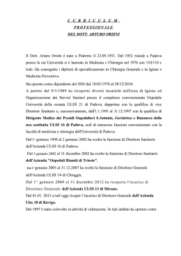 Orsini Arturo - Azienda ULSS 18