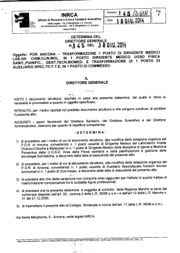trasformazione 1 posto di dirigente medico lab.an. chim.clin