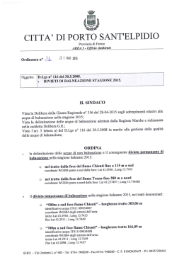 ordinanza n&deg;21 del 11-5-2015 - Comune di Porto Sant`Elpidio