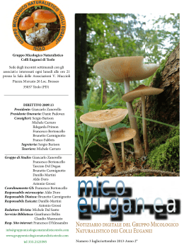 4) Micoeuganea 3-2013 - Gruppo Micologico Naturalistico Colli