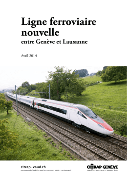 Ligne ferroviaire nouvelle entre Genève et Lausanne - citrap