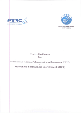 Convenzione FIPIC-FSSS