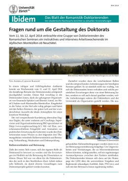 Ibidem - Universit&auml;t Z&uuml;rich