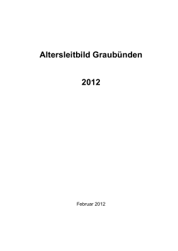 Altersleitbild Graubünden 2012