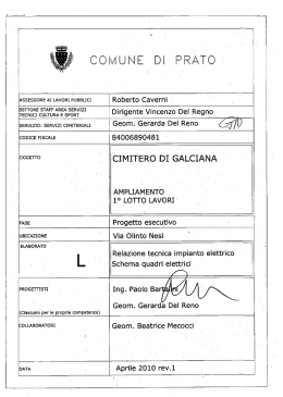 Elaborato L - relazione tecnica impianto elettrico