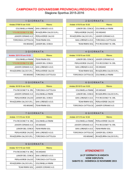 Il calendario ufficiale della FIGC