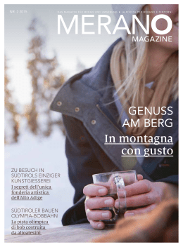 Merano Magazine Winter 2015/2016 (PDF - 8,43 MB)