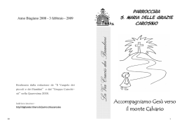 via crucis dei bambini - Parrocchia S.Maria delle Grazie di Carosino