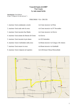 Via Crucis 2007 - La Parrocchia di Rovellasca