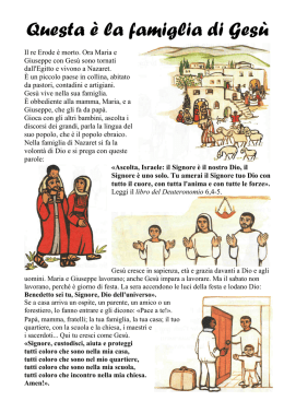16 Questa è la famiglia di Gesù