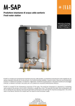 Produttore istantaneo di acqua calda sanitaria Fresh water station
