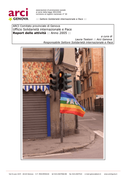 Leggi il report delle attivit&agrave; 2005