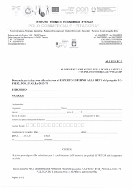 Allegato 1 - Pitagora Taranto