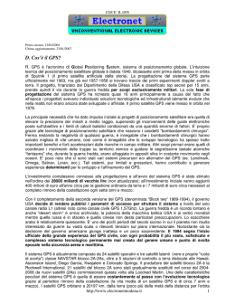D. Cos`&egrave; il GPS?