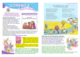 Dal libro del profeta Isaia Messaggio che Isa&igrave;a, figlio di Amoz