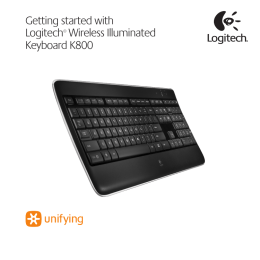 Getting started with Logitech® Wireless Illuminated Keyboard K800