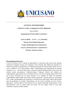 Tecnica delle costruzioni