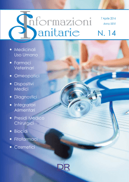 Mese di Aprile - Informazioni Sanitarie