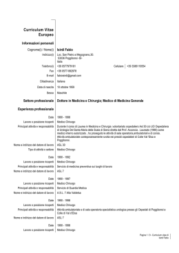 Curriculum Vitae Europeo
