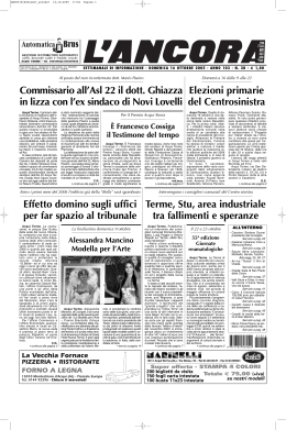Numero 38 - L`ANCORA edicola