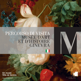 PERCORSO DI VISITA MUSéE D`ART ET D`HISTOIRE GINEVRA