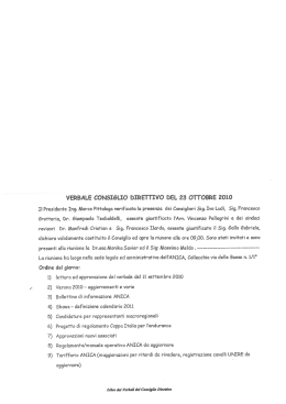 verbale 23/10/2010