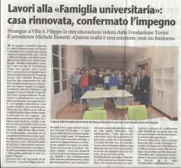 l. alla &laquo;Famiglia univerutaria&raquo;: