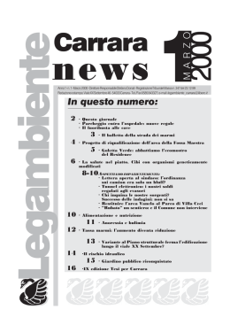 Legambiente Carrara News, n. 1/2000