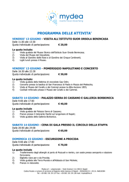 Scheda di prenotazione