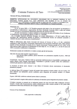 pareri e verbali - Comune di Fornovo di Taro