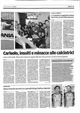 La Tridentina si aggiudica il derby Sport F|velcorsaro, Mercatone ko