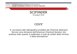 SCIFINDER - Polo di Scienze