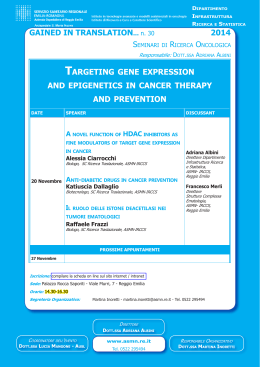 Gained in Translation - Targeting gene expression and epigenetics