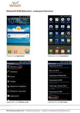 Samsung GT-I8160 Galaxy Ace 2 - Configurazione Profilo