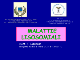 malattie lisosomiali - Associazione A.ME.GE.P. DOMENICO